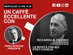 Riccardo Alemanno: un caffè eccellente. Live 15 Aprile ore 14-30.