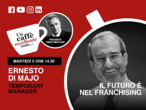 Ernesto Di Majo è ospite di “Un Caffè Eccellente” condotto dallo storytailor Piero Muscari martedì 5 ?????? ???? ??:??.