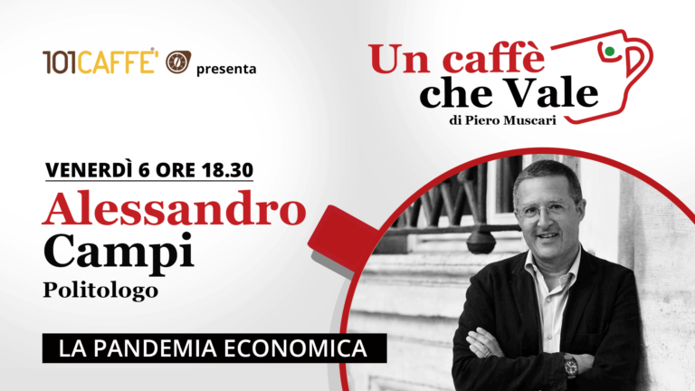 Alessandro Campi è l'ospite della puntata #uncaffechevale di venerdì 06 novembre